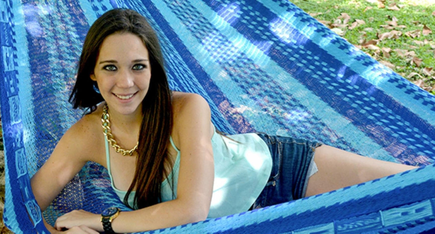 Vibrant Mayan Hammock - Lightweight, Double, Handmade Ultra-Comfy for Outdoor Bliss & Relaxation