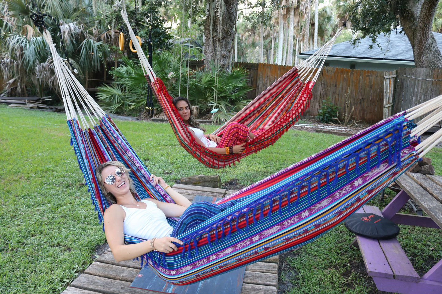 Vibrant Inca Hammock - Lightweight, Double, Handmade Ultra-Comfy for Outdoor Bliss & Relaxation
