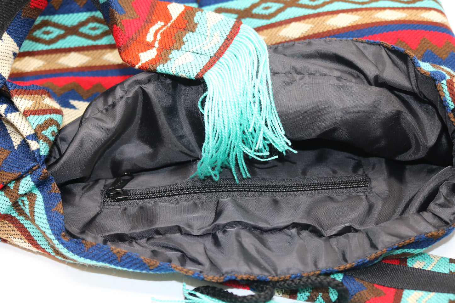 Red and Blue Tassel Bag Crossbody