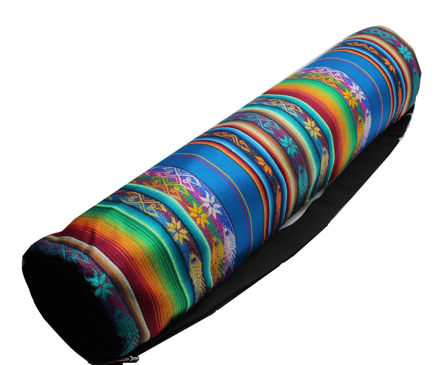 Blue Yoga Mat Bag Handmade