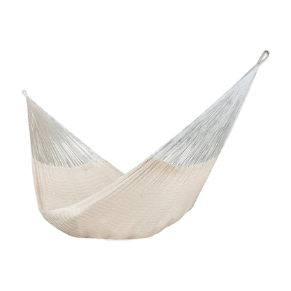 Natural handwoven Mayan hammock for 2, made in Yucatán, Mexico