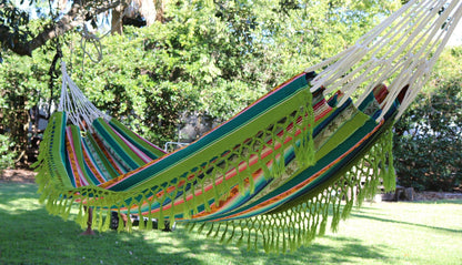 Vibrant Inca Hammock - Lightweight, Double, Handmade Ultra-Comfy for Outdoor Bliss & Relaxation