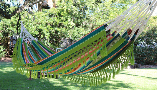 Vibrant Inca Hammock - Lightweight, Double, Handmade Ultra-Comfy for Outdoor Bliss & Relaxation