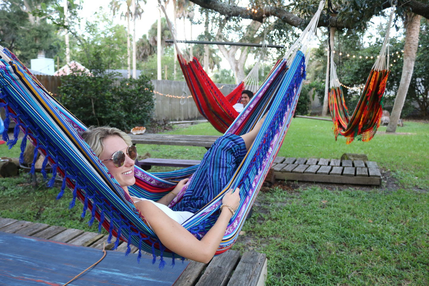 Vibrant Inca Hammock - Lightweight, Double, Handmade Ultra-Comfy for Outdoor Bliss & Relaxation