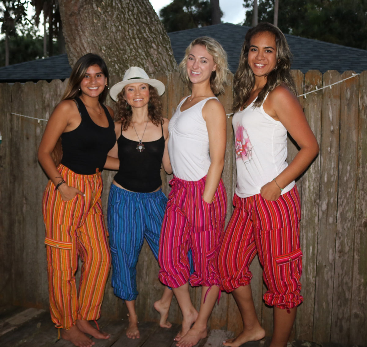 Blue striped Inca pants, view 7 of 8