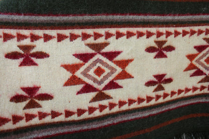 Brown Print Ponchos Handmade in Ecuador