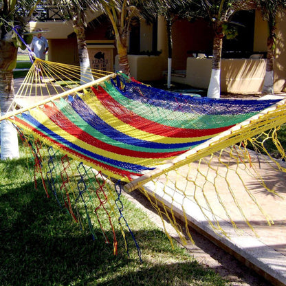 Vibrant Mayan Hammock - Lightweight, Double, Handmade Ultra-Comfy for Outdoor Bliss & Relaxation