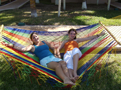 Vibrant Mayan Hammock - Lightweight, Double, Handmade Ultra-Comfy for Outdoor Bliss & Relaxation