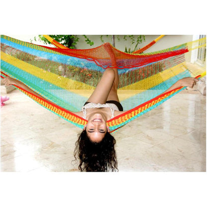 Vibrant Mayan Hammock - Lightweight, Double, Handmade Ultra-Comfy for Outdoor Bliss & Relaxation