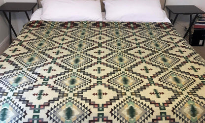Blanket Alpaca Ayahuasca Bear Handmade Boho Soft Queen Vintage Tribal Reversible Design