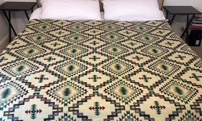 Blanket Alpaca Ayahuasca Bear Handmade Boho Soft Queen Vintage Tribal Reversible Design