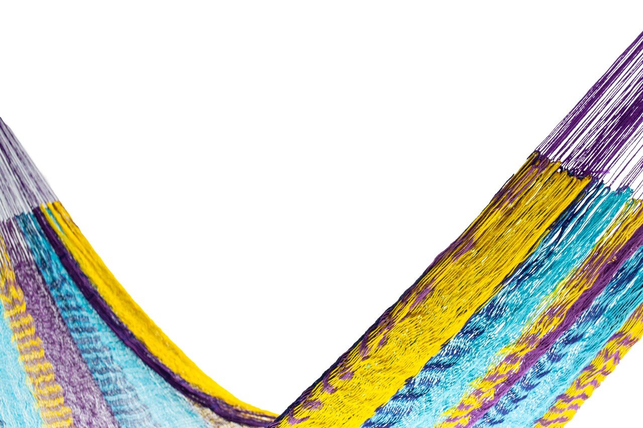 Vibrant Mayan Hammock - Lightweight, Double, Handmade Ultra-Comfy for Outdoor Bliss & Relaxation