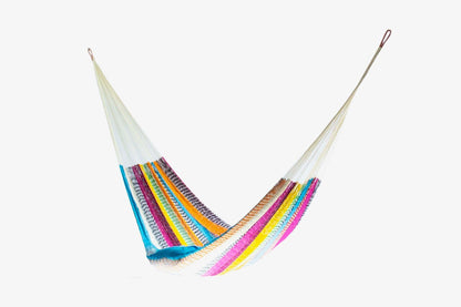 Vibrant Mayan Hammock - Lightweight, Double, Handmade Ultra-Comfy for Outdoor Bliss & Relaxation