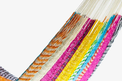 Vibrant Mayan Hammock - Lightweight, Double, Handmade Ultra-Comfy for Outdoor Bliss & Relaxation