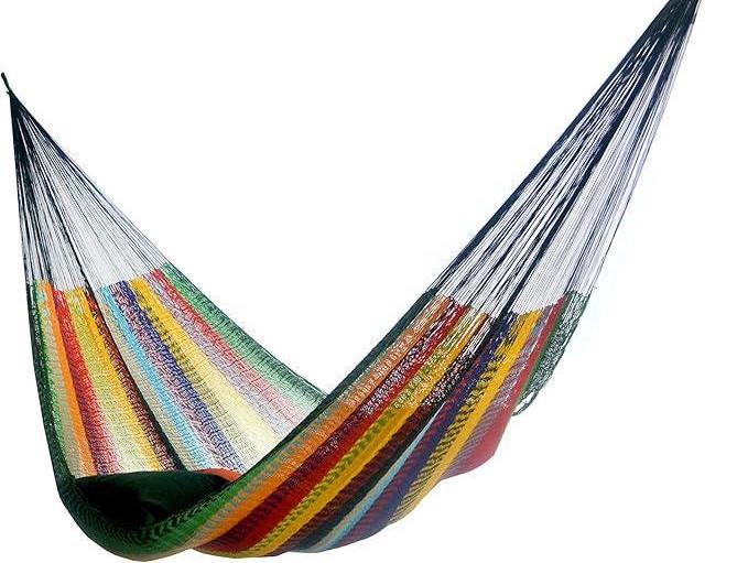 Vibrant Mayan Hammock - Lightweight, Double, Handmade Ultra-Comfy for Outdoor Bliss & Relaxation