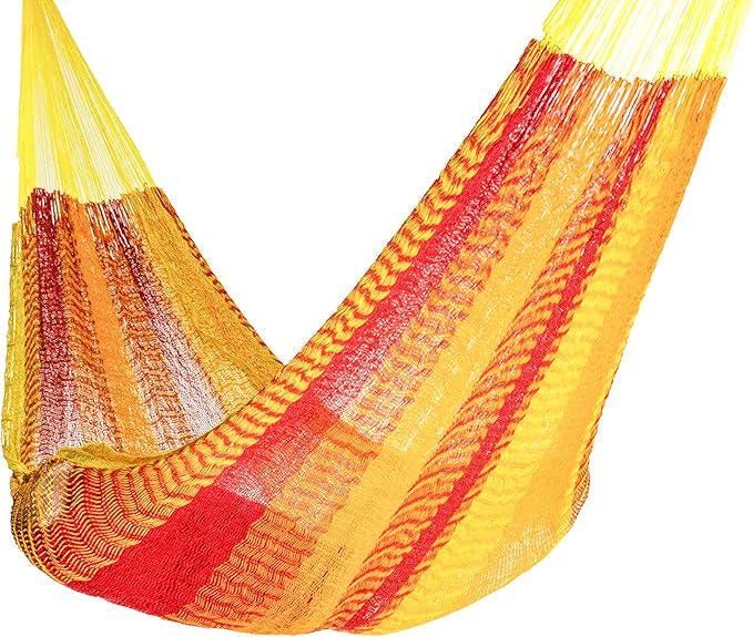 Vibrant Mayan Hammock - Lightweight, Double, Handmade Ultra-Comfy for Outdoor Bliss & Relaxation