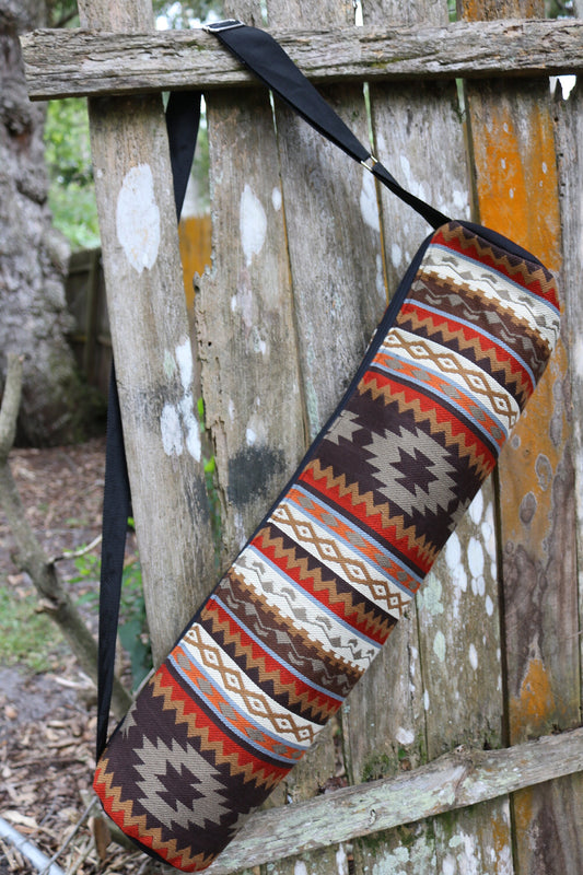 Brown Yoga Mat Bag Handmade