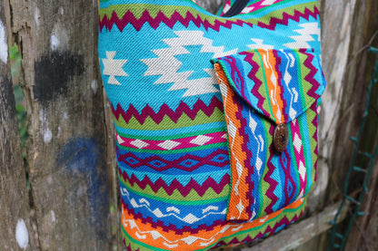 Bolso Portabotellas Azul Verano Bandolera Blue Summer