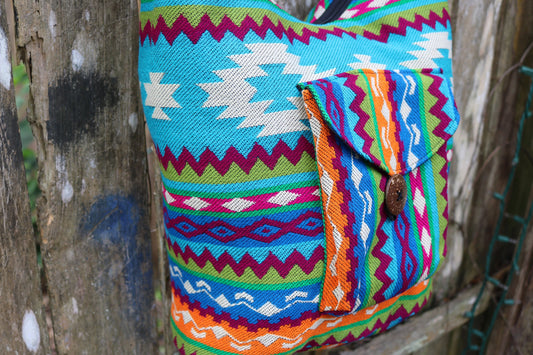 Bolsa Garrafa Azul Verão Crossbody Azul Verão