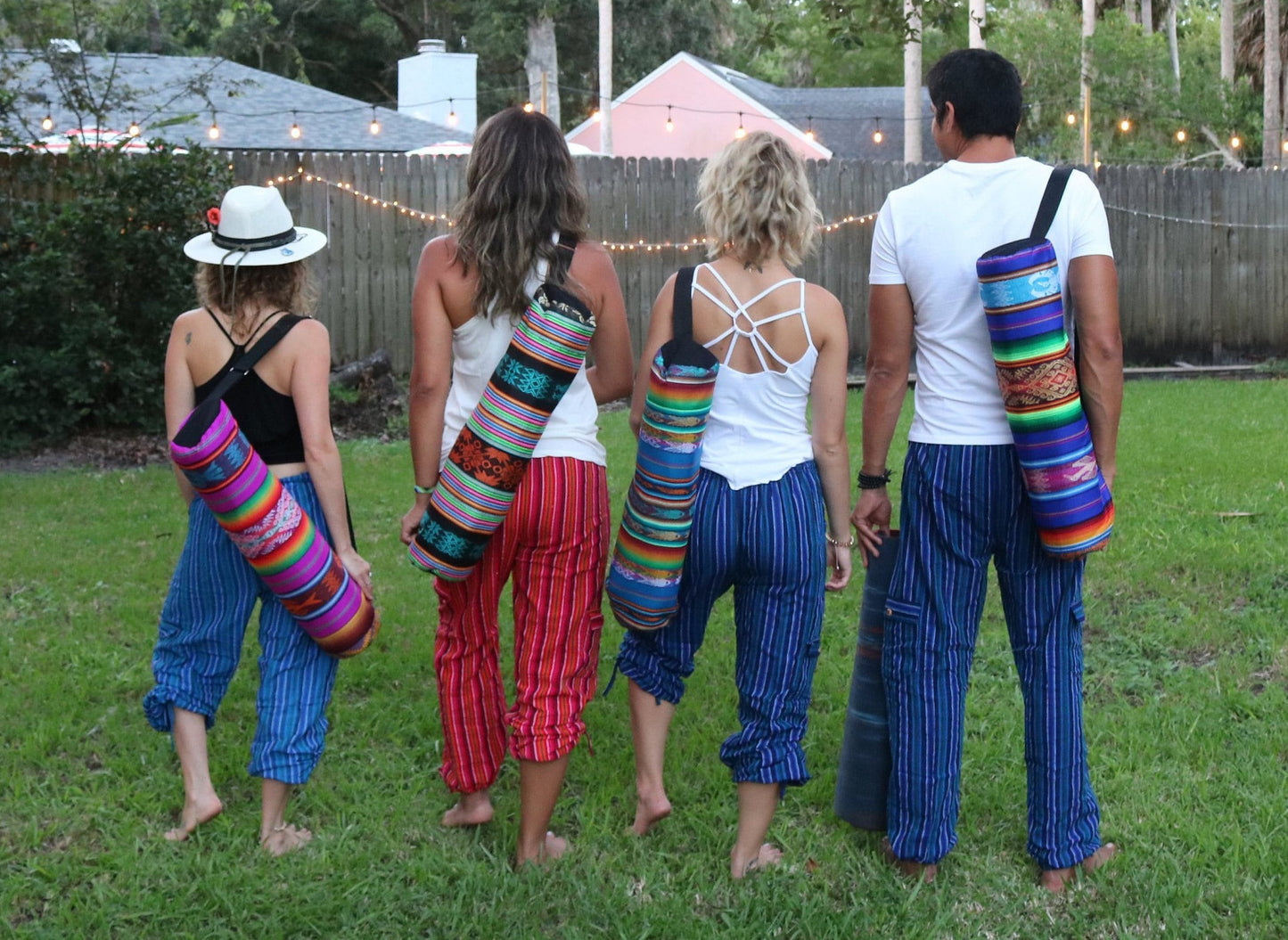 Bolsa para esterilla de yoga de terracota hecha a mano