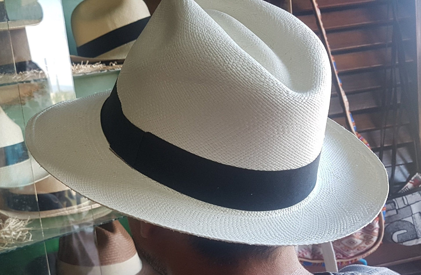 Sombrero Panamá Montecristi Natural Grado 10 Fino Hecho a Mano