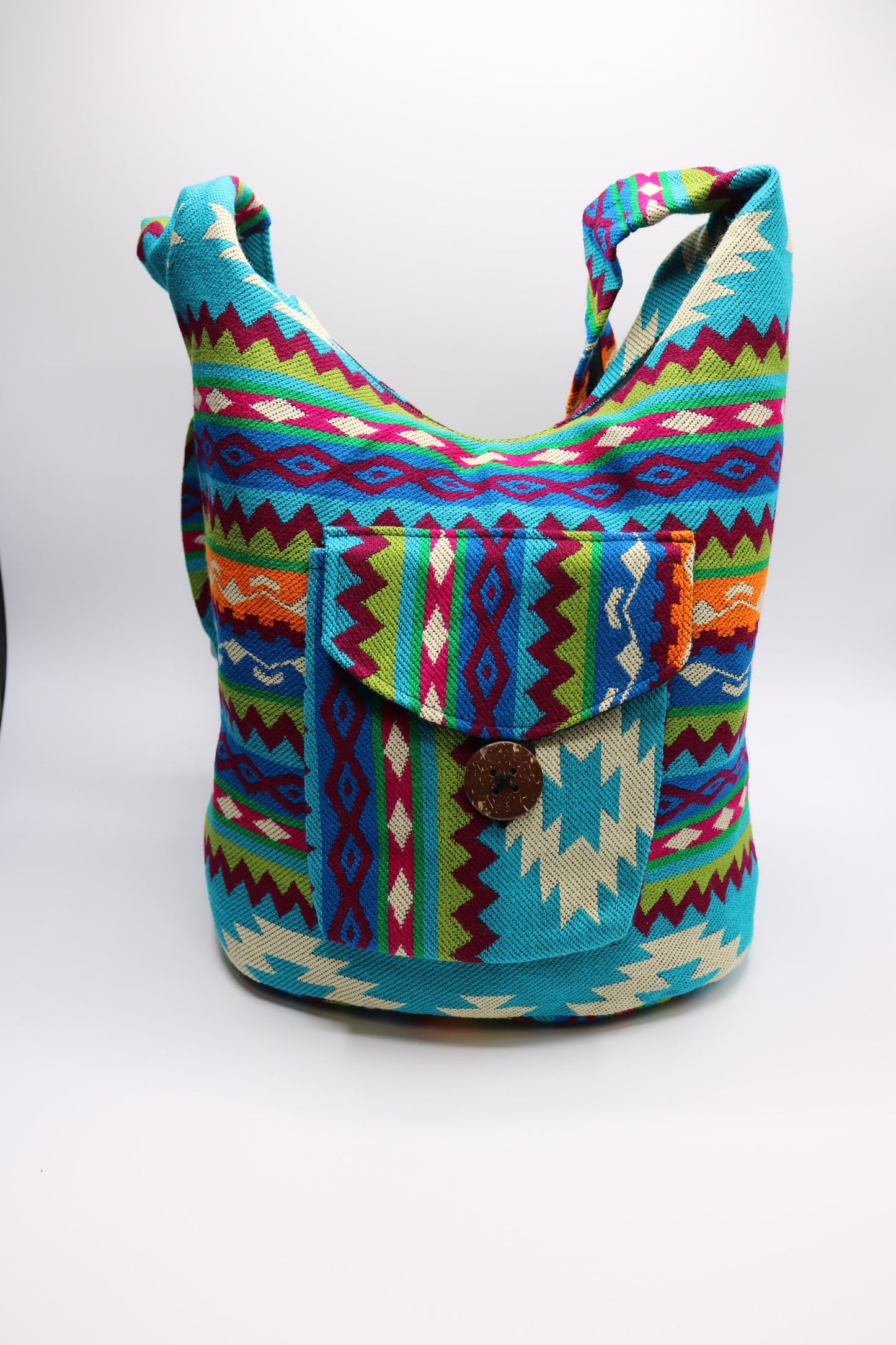 Bolso Portabotellas Azul Verano Bandolera Blue Summer