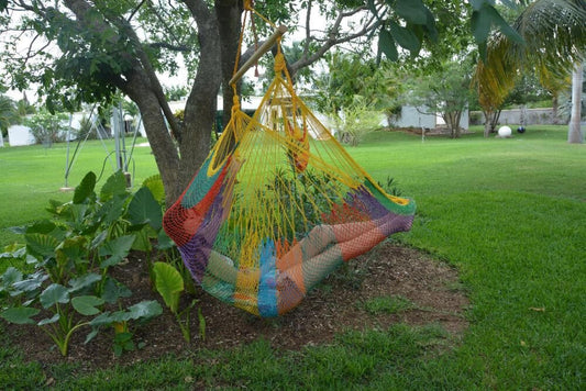 Rainbow Hammock Chair Double Handmade