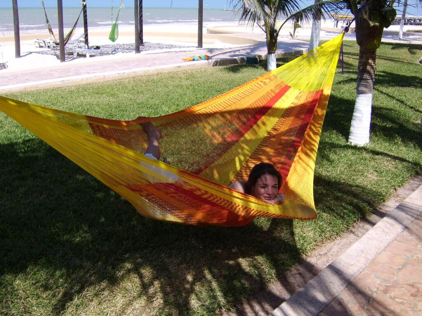 Yellow Double Hammock Handmade