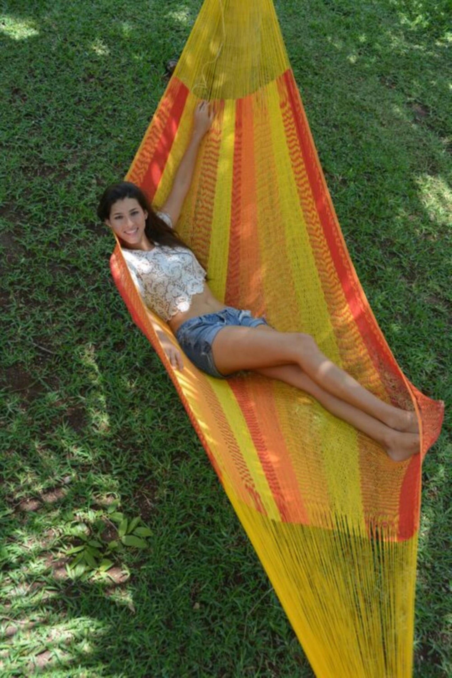 Yellow Double Hammock Handmade