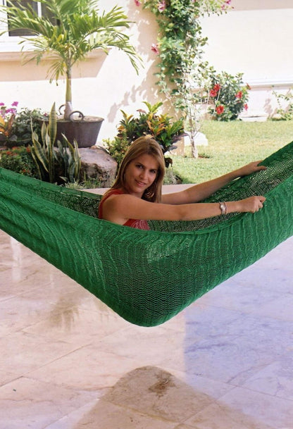 Light Green Double Hammock Handmade