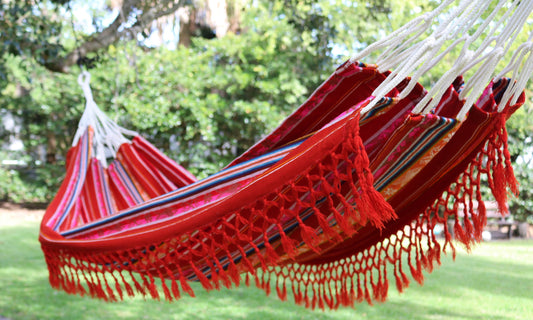 Red Double Hammock Handmade