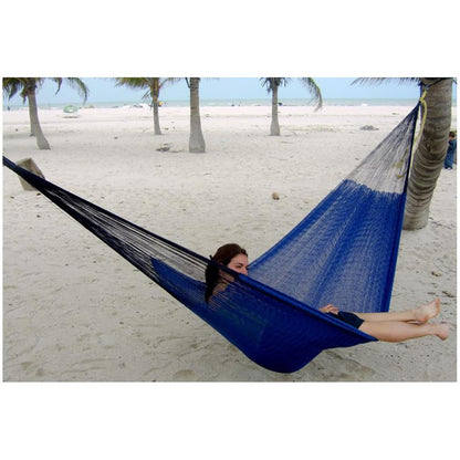 Dark Blue Double Hammock Handmade