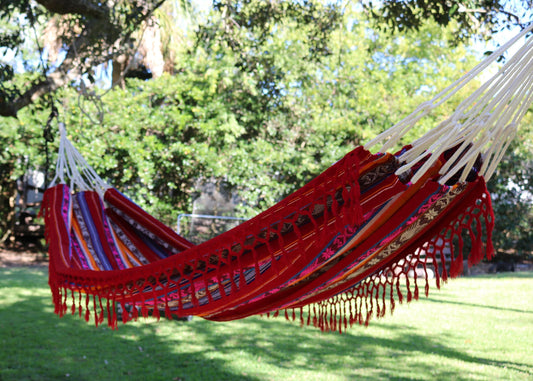 Burgundy Double Hammock Handmade