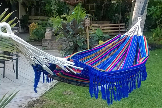 Dark Blue Double Hammock Handmade