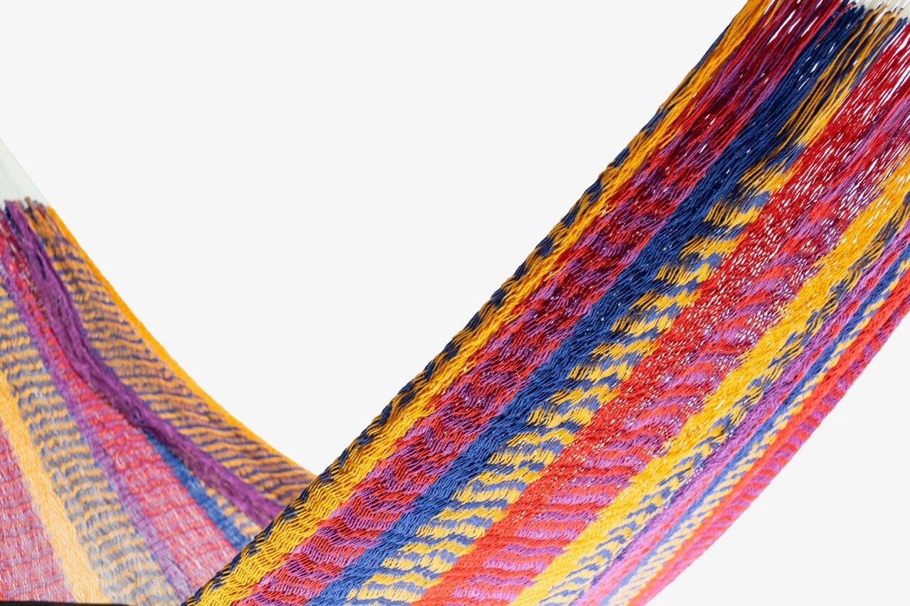 Vibrant Mayan Hammock - Lightweight, Double, Handmade Ultra-Comfy for Outdoor Bliss & Relaxation