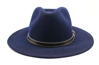 Sombrero Fedora azul oscuro