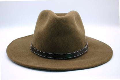 Sombrero fedora verde oliva