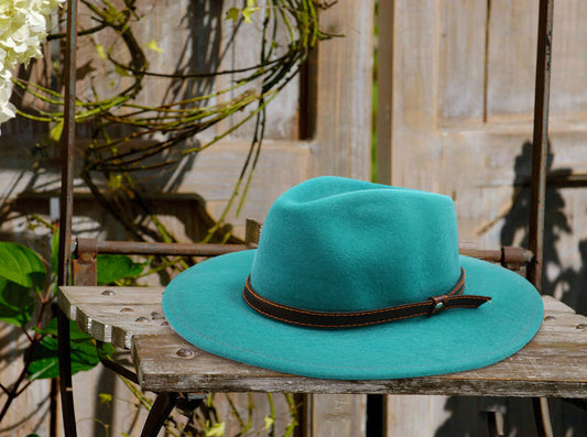 Turquoise Fedora Hat