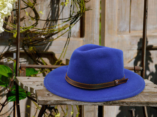 Chapéu Fedora Azul