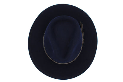 Sombrero Fedora azul oscuro