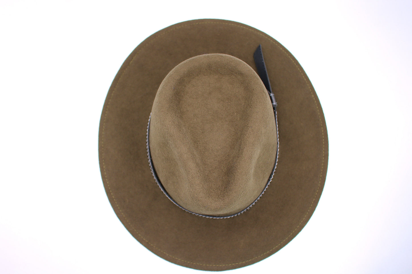 Sombrero fedora verde oliva